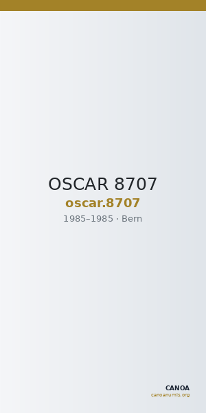 OSCAR 8707 — CANOA