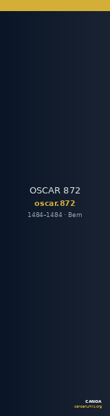 OSCAR 872 — CANOA