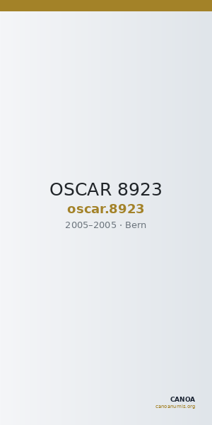 OSCAR 8923 — CANOA
