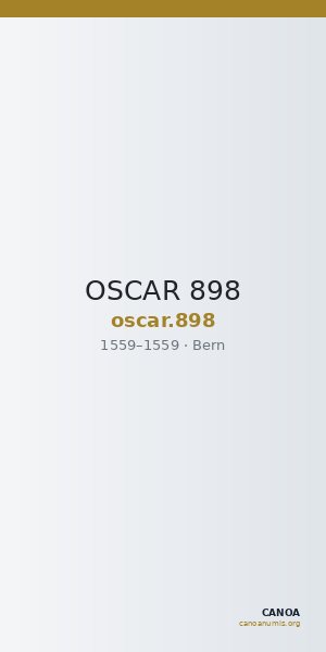 OSCAR 898 — CANOA