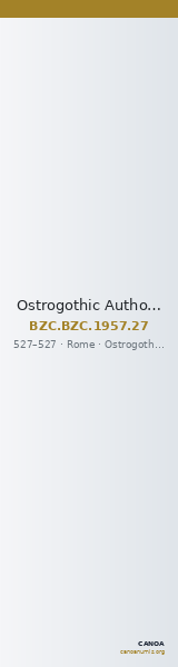 Ostrogothic Authority — Solidus (Rome, 527) — CANOA