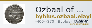 Ozbaal of Byblus Byblus Elayi 2014 IV.2.1 — CANOA