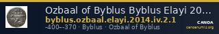 Ozbaal of Byblus Byblus Elayi 2014 IV.2.1 — CANOA