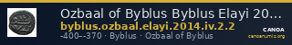 Ozbaal of Byblus Byblus Elayi 2014 IV.2.2 — CANOA