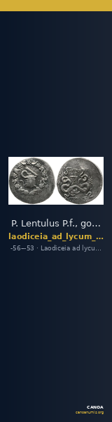 P. Lentulus P.f., governor of Cilicia Laodiceia ad Lycum Metcalf 2017 X — CANOA