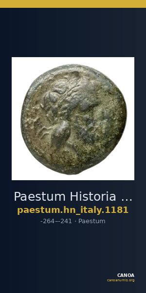Paestum Historia Numorum Italy 1181 — CANOA