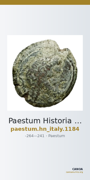 Paestum Historia Numorum Italy 1184 — CANOA