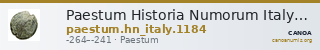 Paestum Historia Numorum Italy 1184 — CANOA