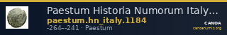 Paestum Historia Numorum Italy 1184 — CANOA