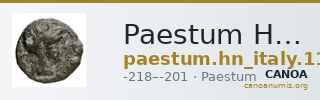 Paestum Historia Numorum Italy 1194 — CANOA