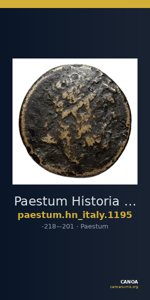 Paestum Historia Numorum Italy 1195 — CANOA
