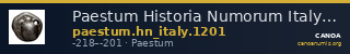 Paestum Historia Numorum Italy 1201 — CANOA