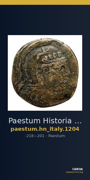 Paestum Historia Numorum Italy 1204 — CANOA