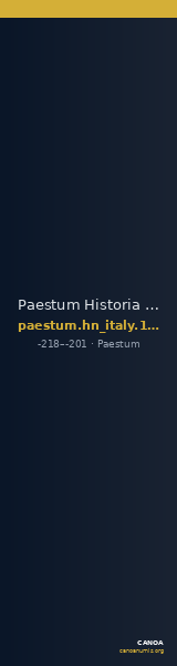 Paestum Historia Numorum Italy 1208 — CANOA