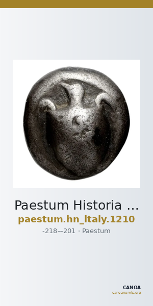 Paestum Historia Numorum Italy 1210 — CANOA