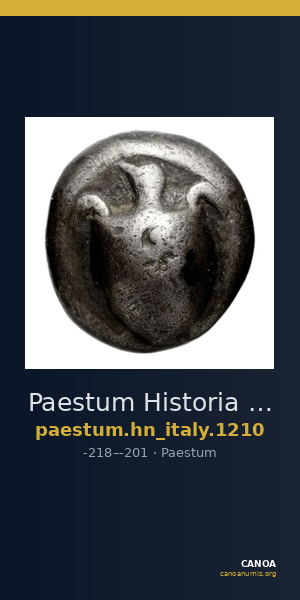 Paestum Historia Numorum Italy 1210 — CANOA