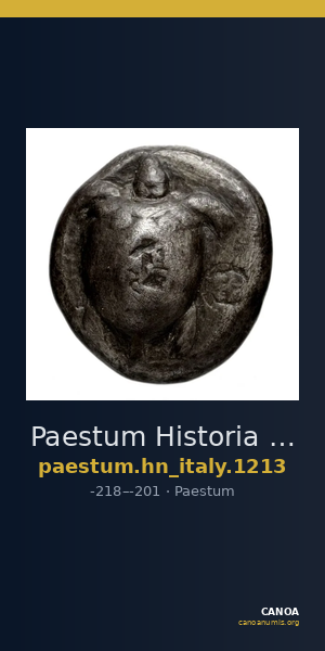 Paestum Historia Numorum Italy 1213 — CANOA