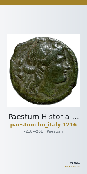 Paestum Historia Numorum Italy 1216 — CANOA