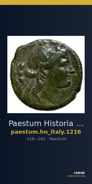 Paestum Historia Numorum Italy 1216 — CANOA