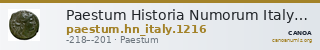 Paestum Historia Numorum Italy 1216 — CANOA