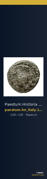Paestum Historia Numorum Italy 1223 — CANOA