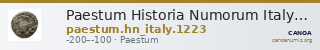 Paestum Historia Numorum Italy 1223 — CANOA