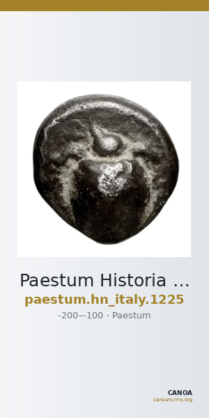 Paestum Historia Numorum Italy 1225 — CANOA