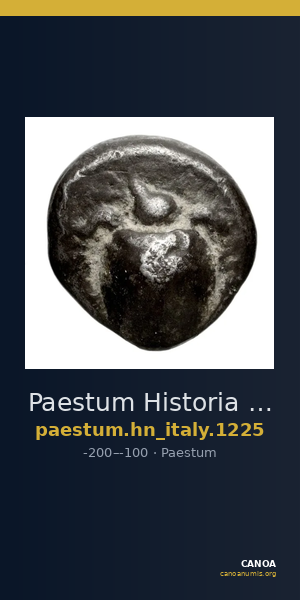 Paestum Historia Numorum Italy 1225 — CANOA
