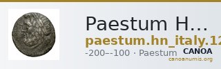 Paestum Historia Numorum Italy 1229 — CANOA