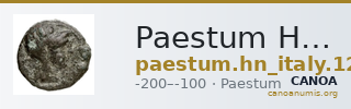 Paestum Historia Numorum Italy 1232 — CANOA
