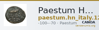 Paestum Historia Numorum Italy 1237 — CANOA