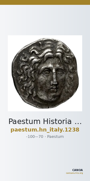 Paestum Historia Numorum Italy 1238 — CANOA
