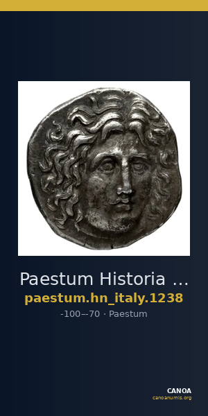 Paestum Historia Numorum Italy 1238 — CANOA