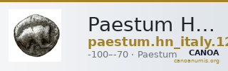 Paestum Historia Numorum Italy 1241 — CANOA