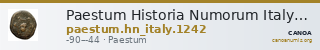 Paestum Historia Numorum Italy 1242 — CANOA