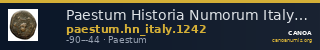 Paestum Historia Numorum Italy 1242 — CANOA