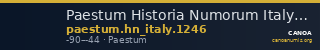 Paestum Historia Numorum Italy 1246 — CANOA