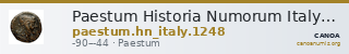 Paestum Historia Numorum Italy 1248 — CANOA