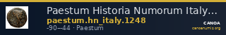 Paestum Historia Numorum Italy 1248 — CANOA