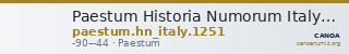 Paestum Historia Numorum Italy 1251 — CANOA