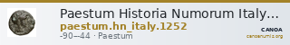 Paestum Historia Numorum Italy 1252 — CANOA