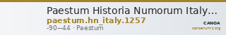 Paestum Historia Numorum Italy 1257 — CANOA