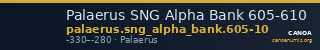 Palaerus SNG Alpha Bank 605-610 — CANOA