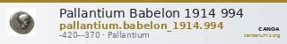 Pallantium Babelon 1914 994 — CANOA