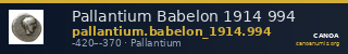 Pallantium Babelon 1914 994 — CANOA