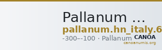 Pallanum Historia Numorum Italy 632 — CANOA