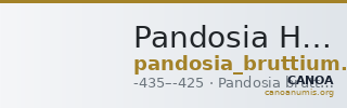Pandosia Historia Numorum Italy 2449 — CANOA