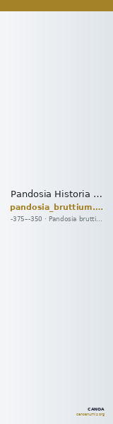 Pandosia Historia Numorum Italy 2450 — CANOA