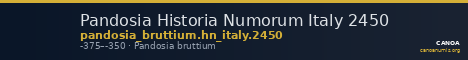 Pandosia Historia Numorum Italy 2450 — CANOA