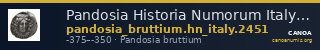 Pandosia Historia Numorum Italy 2451 — CANOA
